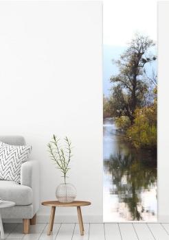 Flächenvorhang Herbst am Fluss, Schiebevorhang, Schiebegardine, modern, 60 cm breit, 2,65 m hoch